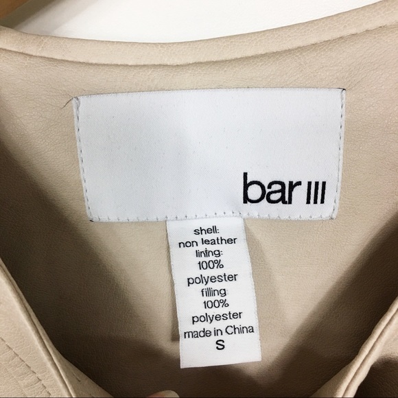 Bar III Faux Leather Moto Jacket - Picture 3 of 6